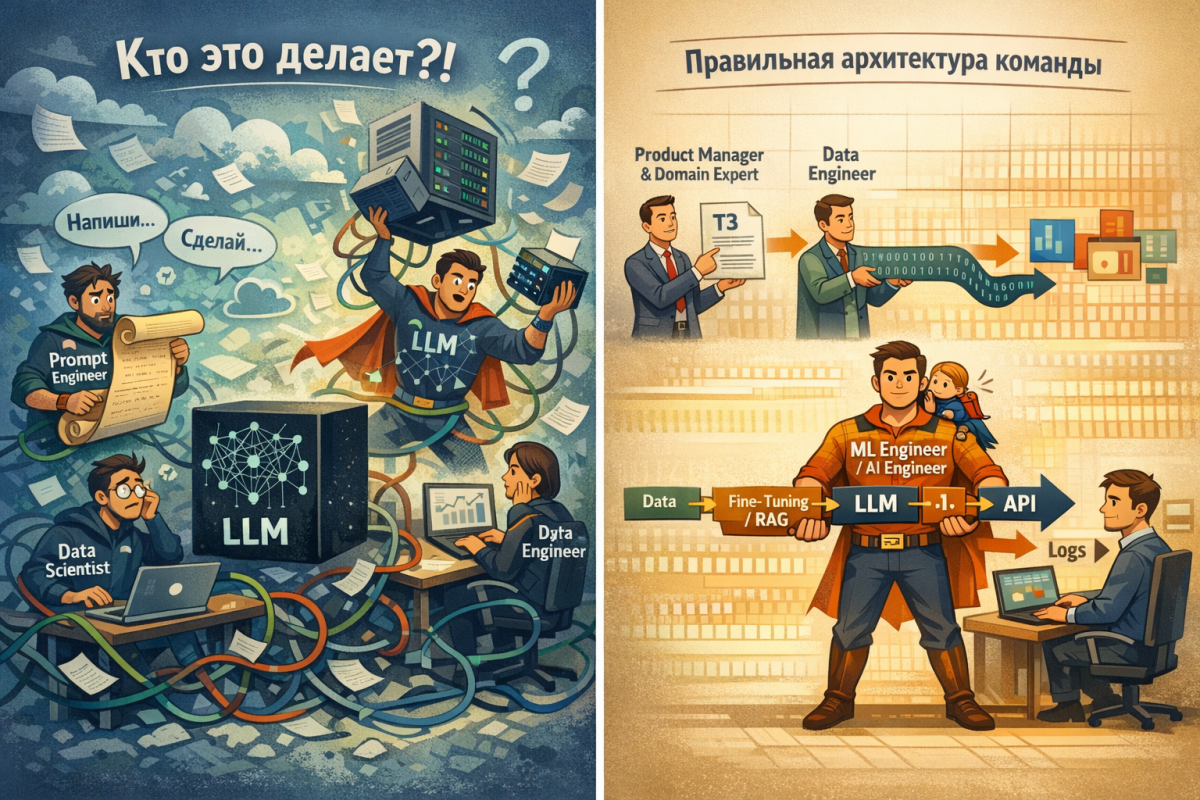 Кто нужен для проекта LLM: роли и команда для успешного внедрения